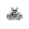 Freedom Life Logo Transparent Sticker, Black