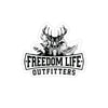Freedom Life Logo Transparent Sticker, Black