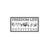Freedom Life Transparent Sticker, Black