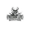 Freedom Life Logo Transparent Sticker, Black