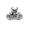 Freedom Life Logo Transparent Sticker, Black